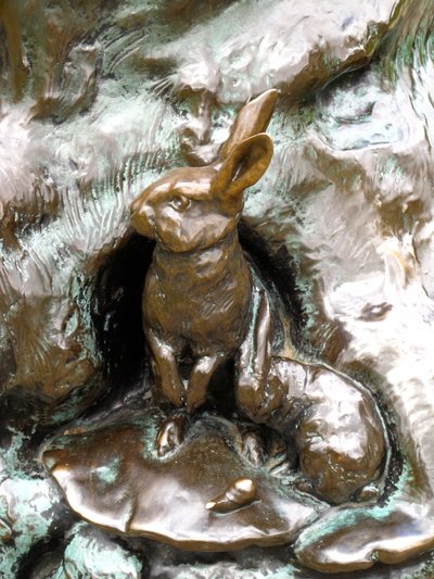 Rabbits (detail) by George James Frampton